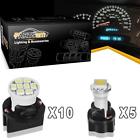 0819946346e5j5p Partsam White Instrument Panel Cluster Dash Led Bulb Light Kit