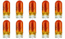 168a Cec Industries Box Of Bulbs Amber Bulb New 014271028922