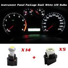 Pc74 192840281319 Aftermarket Instrument Cluster Light Bulbs Led White For