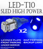 T10-bl-5led-nxen-l2p15-15  2 Icbeamer Xenon Led Pair Leds Blue Replace Factory Dash Turn