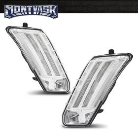 Mm122016 2014mmotor Fit For 2010-2013 Volvo Xc60 Drl Daytime Running Lights Pair Led Cold White