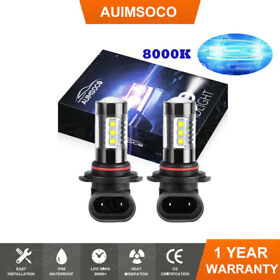 Auimsocor0696 2x H10 9145 8000k Ice Blue 160w Led Fog Lights Headlights Driving Drl Bulbs Kit