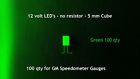 360g-5-100 Gmgr Volt Green Leds Resistor For Chevy Gmc Gauges Speedo