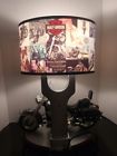 43243 Harley Davidson Table Lamp Night Light Sound Heritage Softail Motorcycle