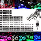 4332994368 Audew Motorcycle Led Glow Light Strips With Wireless Remote Controller