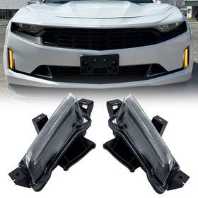 4x4cofl0011 4x4usa Pair Led Front Bumper Drl With Turn Signal Lights For 2016-2022 Chevy Camaro