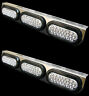 777kit1599 Gpd Pair Of Oval Light Brackets Clear Red Backup Leds