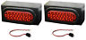777kit1625 Gpd Red Oval Led Stop Turn Trailer Lights Mounting Box