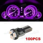 T1.75 Aftermarket 100x 74 T5 Smd Led Speedometer Panel Cluster Dash Purple Light Bulbs 12v T1-3 T5.5mm