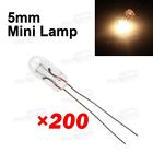 Aftermarket 200x Amber 5mm Mini