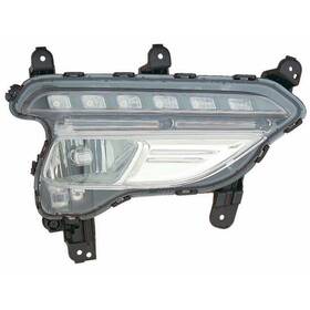 Hy2593164c Alzare Passenger Side Replacement Fog Light Capa Certified