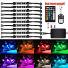 Mannysen1455 Ambother Motorcycle Led Light Kit Strips Dual Remote 3225693924625