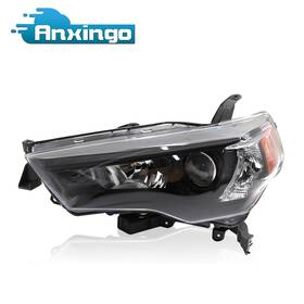 8117035570 Anxingo Halogen Headlight Assembly Left Driver Side For 2014-2021 Toyota 4 Runner Black