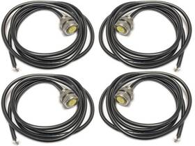 Oz1104 Artec Industries 4-pack Led Bolt Light 3w Cool White Stainless 11mm Silver
