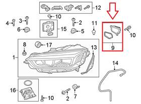 1420000117 Audi Oem 18-19 A5 Rs5 S5 Led Headlight Drl Daytime Running Light Bulb