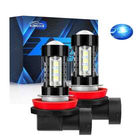 Auimsocoh16bbl Auimsoco 2pcs Led Fog/driving Bulbs H8 H16 H11 Fog Light Blue 8000k High Power Lamps 200w