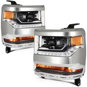 Apl842627sg Autoparts Lights For 16-19 Chevy Silverado / Gmc Sierra 1500 Projector Headlight Assembly