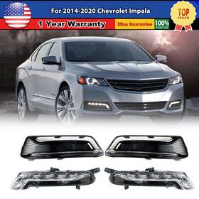 Spmo-cdrwj-0592-c Autowiki Led Fog Lights For 2014-2020 Chevy Impala Day Running Lamps Wiring Harness L R