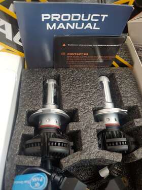 70024104 Auxbeam X3 H4 Led Headlight Bulbs 6500k Bright White 6000lm