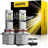 9140 Auxito H10 Led Daytime Running Light Bulbs Super Golden Lamp 3000k 3400lm