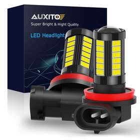 5630-smd Auxito H11 White Led Fog Lights H8 Bulb For Car Truck Light 6000k High Power 5630 Smd