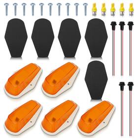 Beautycom 710414003725 5 Sets Cab Roof Light Marker Amber Fits 1999-2016 Ford E-350 E-450 F-250