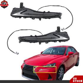 Ber752985 Berliii Lh Rh Side Led Daytime Running Lights For 2017-2020 Lexus Is300 Is350 Turn Lamps