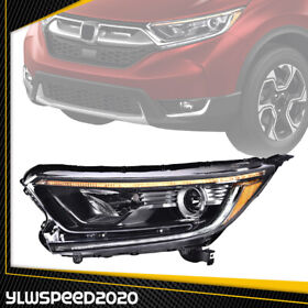 Ylw02hla1352abkl Black Led Drl Projector Headlights Left Fit For 2017-2021 Honda Crv Cr-v 4-door