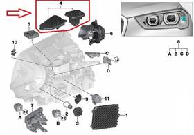 63117428792 Bmw Oem Valeo 16-19 X1 F48 Led Drl Daytime Running Light Module Set Right Side