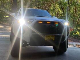 Cr3686 Cali Raised Led Grille Raptor Light Kit Smoked No Fuse For 14-21 4runner