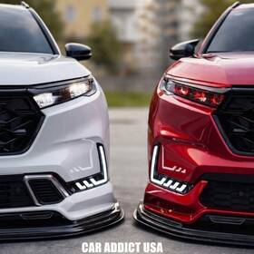 Adr008crv23 Caraddict-usa 2x Led Drl For 2023-2026 Honda Crv Cr-v With Turn Signal Daytime Running Light