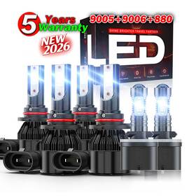9006 Chusyyray 234701523975 For Chevrolet S10 1998-2003 6x 9005 Led Headlight Hi/lo 880 Fog Light