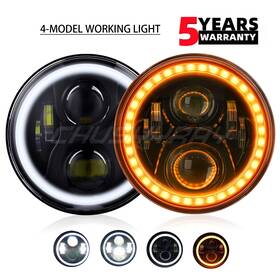 Chusyyray 783798845960 2x 7 Inch Round Led Headlights Halo Projector For Chevy Truck C10 C20 C30 Pickup