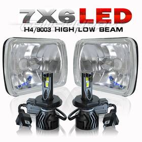 Chusyyray-5x7 Chusyyray 2pcs For Gmc Safari C6500 C7500 Topkick 1997-2009 7x6 Inch Led Headlights Hi/lo Beam