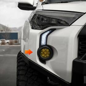 Cyber-lux Cl011rn4-tm Clear Lens Drl Led Daytime Running Light For 2010-2024 Toyota 4runner With Dynamic