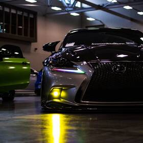 Cyber-lux Cl939bis13-rgb Rgb Led Daytime Running Light For 2013-2016 Lexus Is200t Is300 Is250 Is350 Is-f