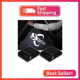 Dmstore Cdl-05 2pcs 3d Magnetic Car Door Step Led Welcome Logo Shadow Ghost Light Projector Lam