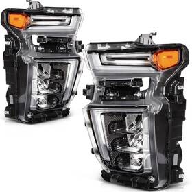 84738618 Dyh Autoparts-headlight Pair Black Led Headlights With Drl For 2020-2023 Chevy Silverado 2500hd 3500hd
