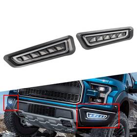 Earthoee 550725859877 For Ford F150 Raptor 2017-20 Led Daytime Running Lights Fog Lamp Turn Signal Us