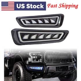 Efmotorshop 211311428388 6 Led Daytime Running Light Turn Signal Fog Lamp For Ford F150 Raptor 2017-2019