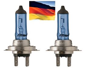 1332033 Flosser Silver Blue H7 70w White Two Bulbs Head Light Drl Daytime Replacement Fit