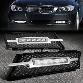 Sdd-drlledf002 For 06-08 Bmw E90 E91 3-series Bumper Fog Lamp Led Day Time Running Light Bezel