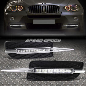 Sdd-drlledf010 For 07-10 Bmw E70 X5 Non M-sport Bumper Fog Grill Led Drl Day Time Running Light