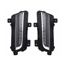 Llx-pair-gm2562113c-cl360a70 For Cadillac Cts 2014-2019 Daytime Running Light Driver And Passenger Side Capa