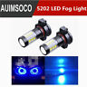 Auimsocor0692 For Chevy Silverado 1500 2500 2007-2015 Led Fog Lights Bulbs 100w 8000k Ice Blue
