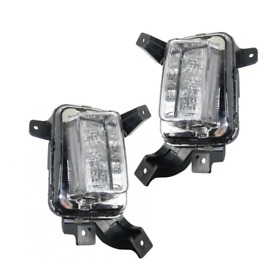 Llx-pair-gm2562112c-cl360a70 For Gmc Terrain 2016 2017 Daytime Running Light Driver And Passenger Side Capa