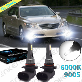 Skn-9005-9145-9006 For Lexus Ls460 2007 2008 2009-2012 2x 9006 Led Fog Lamps Driving Lights 6000k