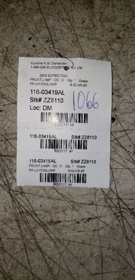 116-03419al Ford Truck 99-00 Expedition Driver Corner/park Light Fog-driving