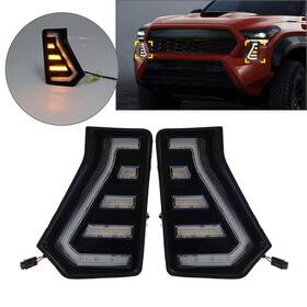 Fortodayyusa 550737540459 2x Front Fog Light Side Grille Daytime Running For Toyota Tacoma 2024-2025