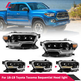 Av10-0682j-04 Front Headlights For 2016-2022 Toyota Tacoma Sr Sr5 Pair Led Drl Lamps Assembly